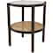 2ft. Brown Rattan Accent Table with Pressed Tempered Glass Top